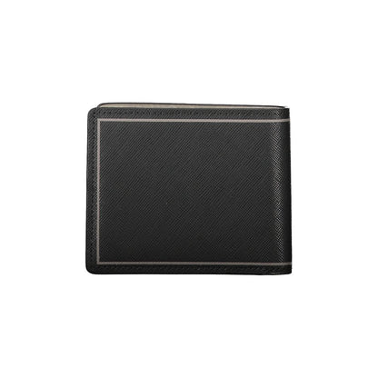 Tommy Hilfiger Black Leather Double Card Wallet