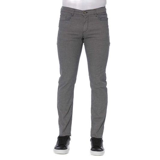 Trussardi Jeans Gray Cotton Jeans &amp; Pant