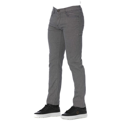 Trussardi Jeans Gray Cotton Jeans &amp; Pant