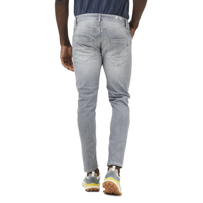 Dondup Elegant Gray Stretch Icon Jeans