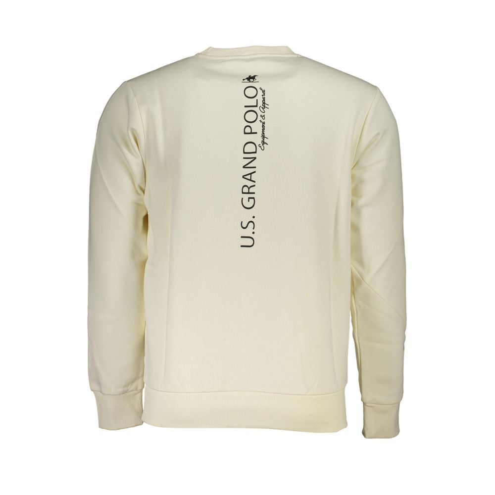 U.S. Grand Polo Classic White Crew Neck Sweatshirt