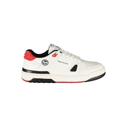 Sergio Tacchini Chic White Sports Sneakers with Contrast Details