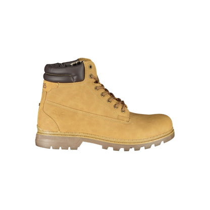 Carrera Vibrant Yellow Lace-Up Fashion Boots