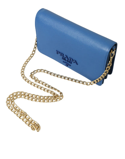 Prada Elegant Monogram Leather Sling Purse