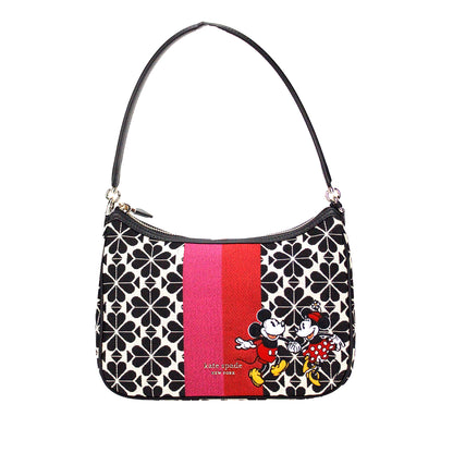 Kate Spade Disney 100 Sam Small Spade Flower Jacquard Canvas Shoulder Bag