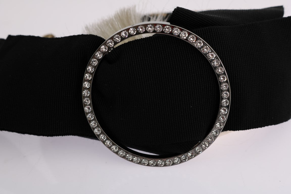 Dolce &amp; Gabbana Elegant Crystal Diadem Headband