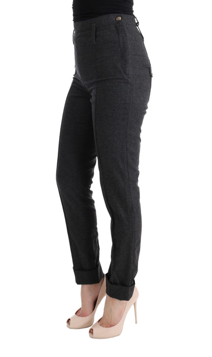 Ermanno Scervino Chic Gray Casual Skinny Pants