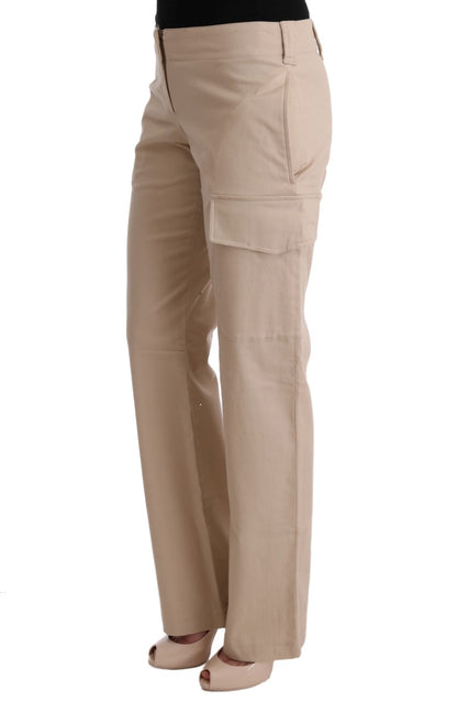 Ermanno Scervino Chic Beige Cropped Pants - Regular Fit Elegance