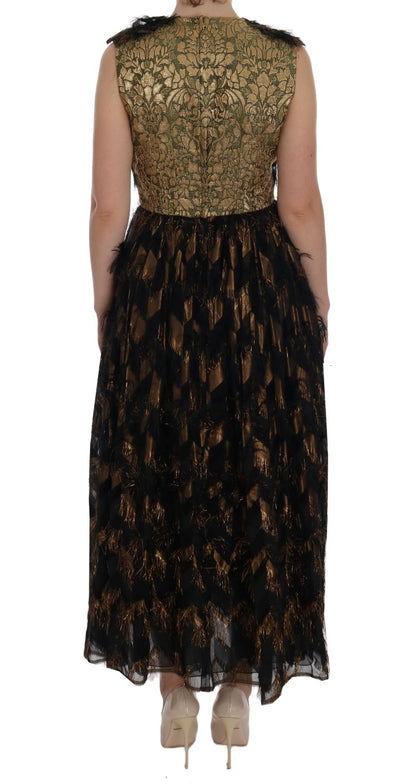 Dolce &amp; Gabbana Elegant A-Line Full Length Sleeveless Dress