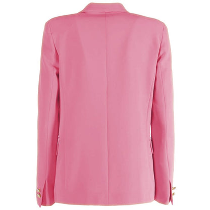 Yes Zee Pink Polyester Women Blazer