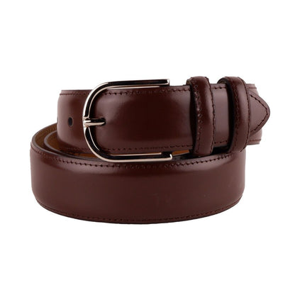 Made in Italy Elegant Italian Leather Belt Set