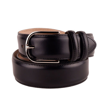 Made in Italy Elegant Italian Leather Belt Set