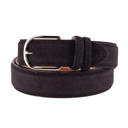 Made in Italy Elegant Italian Leather Belt Set