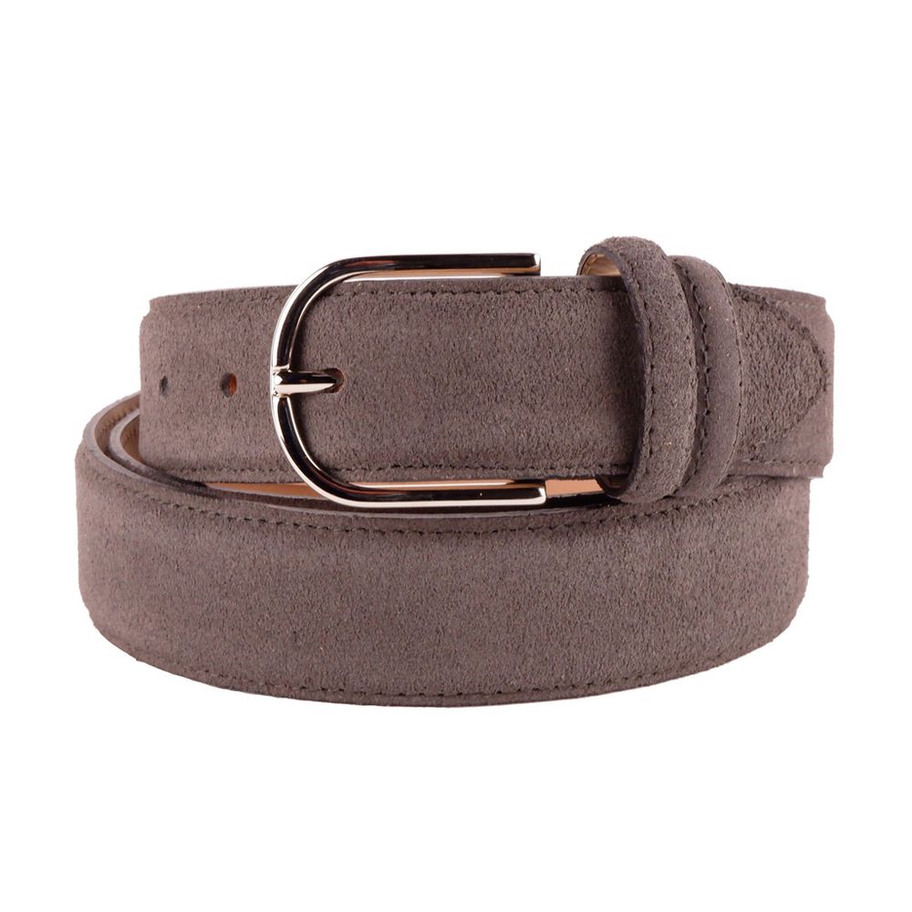 Made in Italy Elegant Italian Leather Belt Set