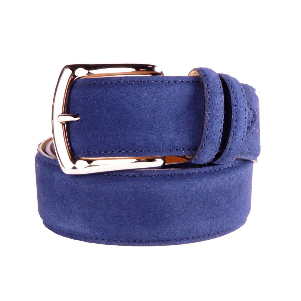 Made in Italy Elegant Italian Leather Belt Set