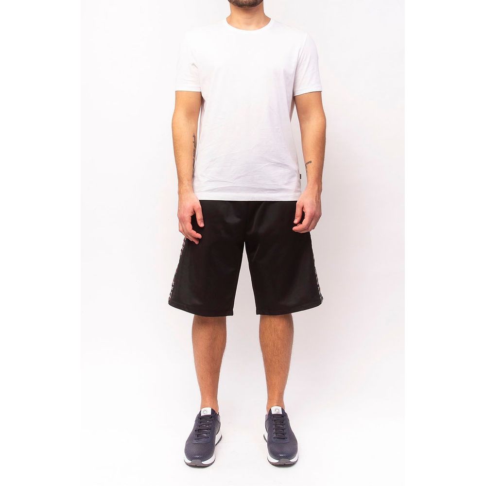 Bikkembergs Sleek Anniversary Striped Bermuda Shorts