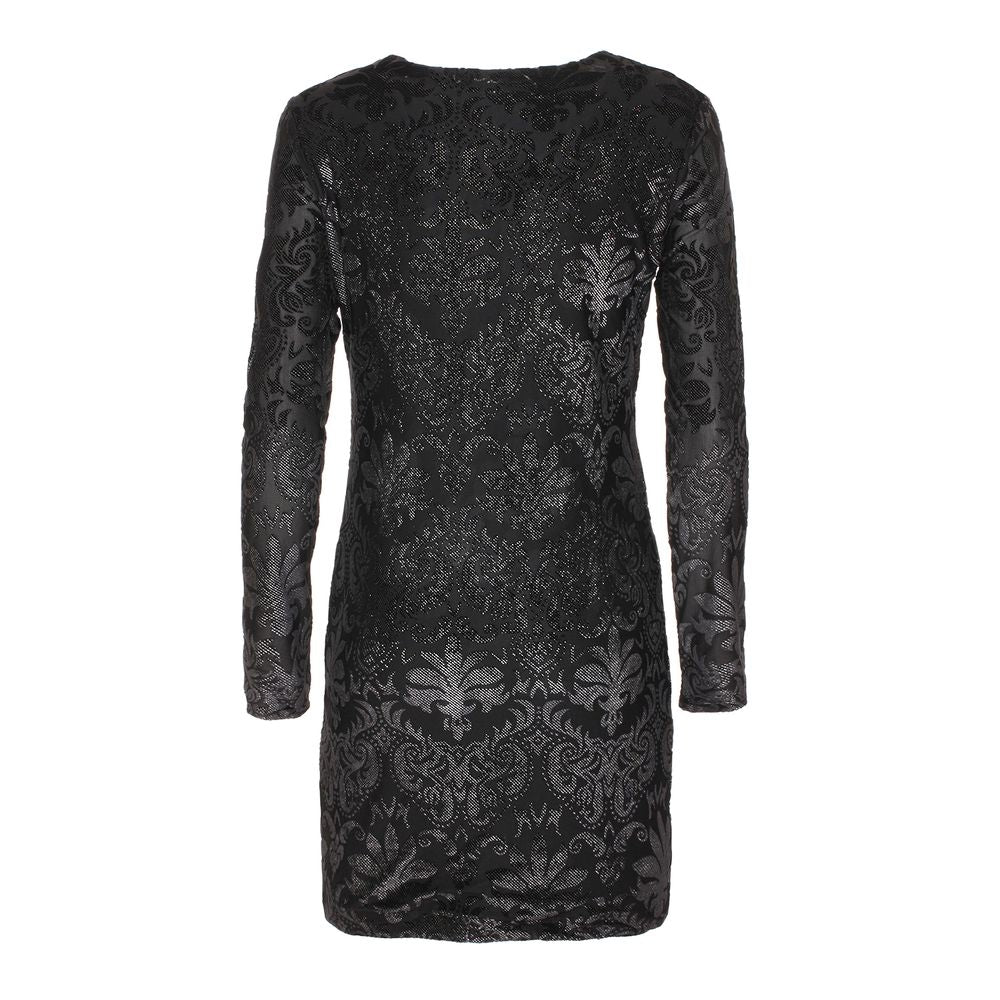 Imperfect Elegant Long Sleeve Black Dress