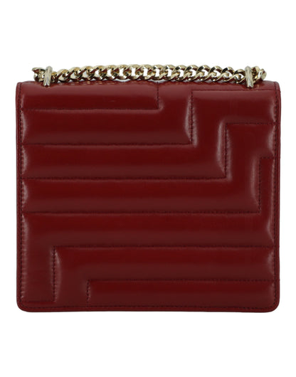 Jimmy Choo Dark Red Leather Shoulder Bag