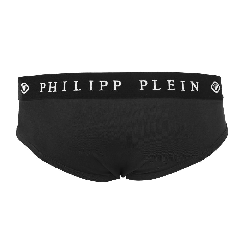 Philipp Plein Black Cotton Men Boxer Short Pack