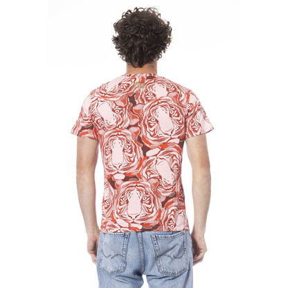 Cavalli Class Red Cotton Men T-Shirt