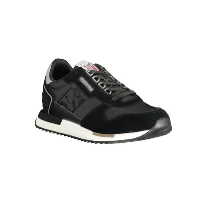 Napapijri Black Polyester Men Sneaker