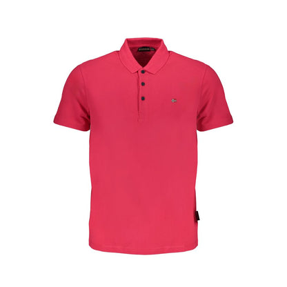 Napapijri Pink Cotton Polo Shirt