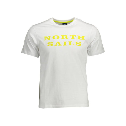 North Sails White Cotton Men T-Shirt