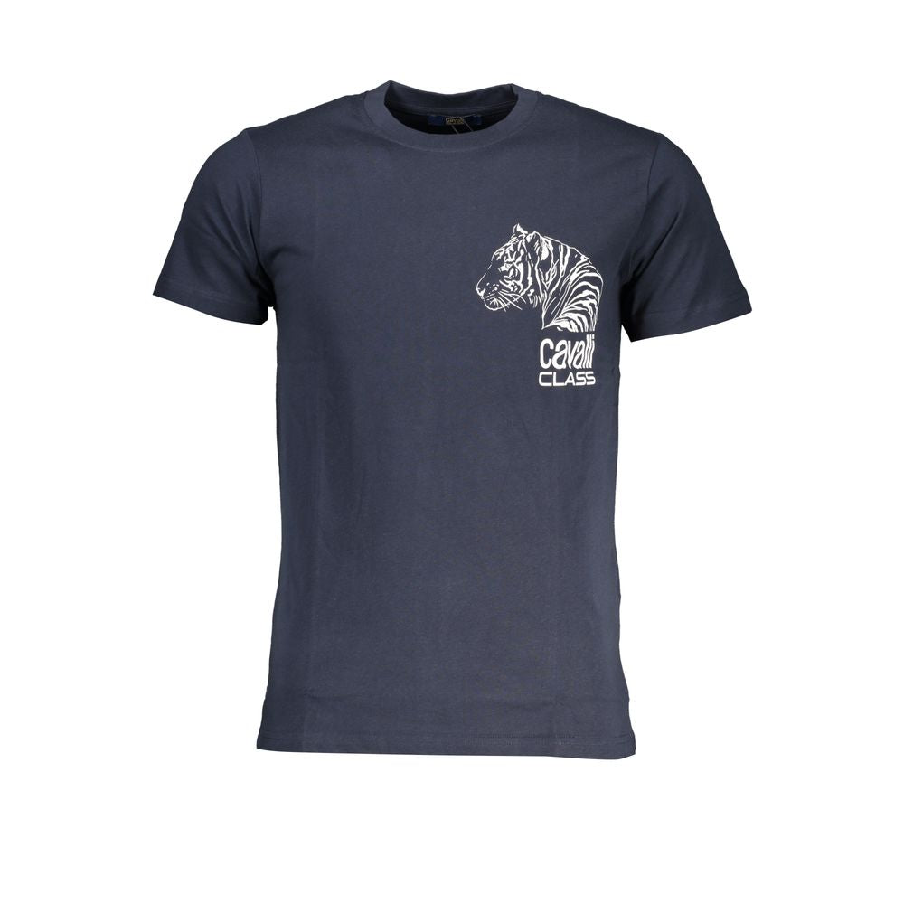 Cavalli Class Blue Cotton T-Shirt