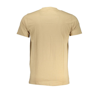 Cavalli Class Beige Cotton T-Shirt