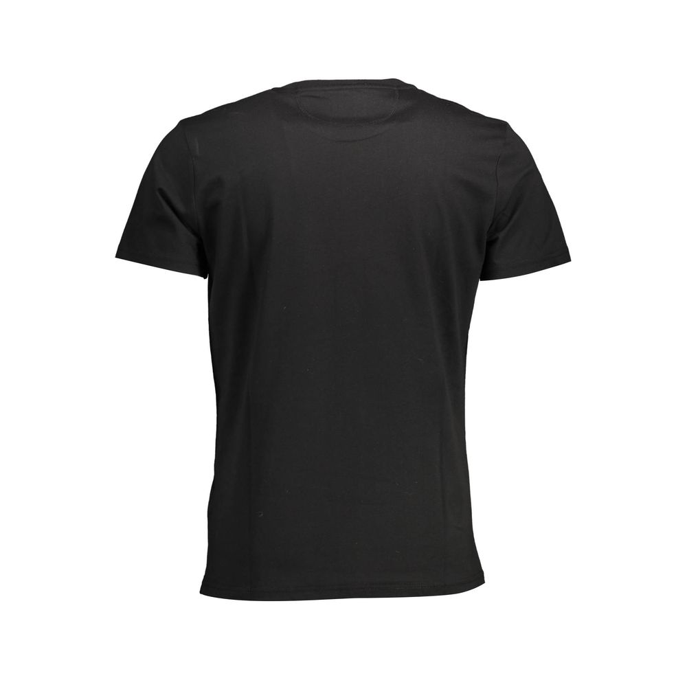 La Martina Black Cotton Men T-Shirt