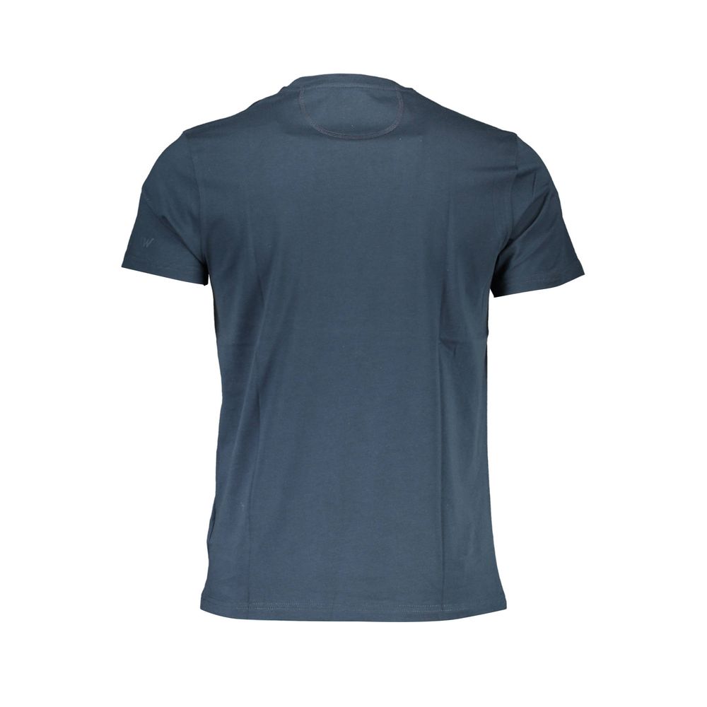 La Martina Blue Cotton Men T-Shirt