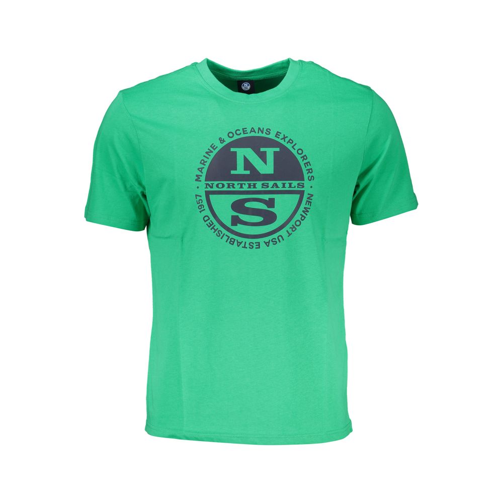 North Sails Green Cotton T-Shirt