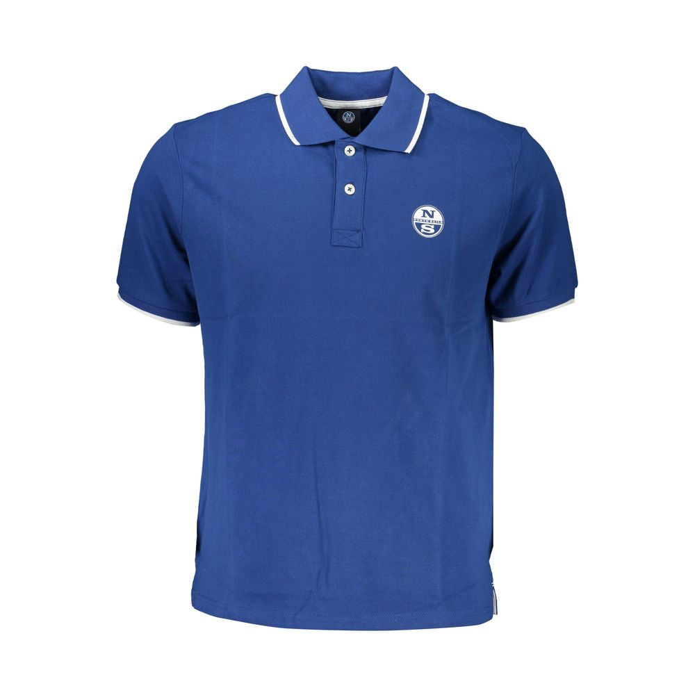 North Sails Blue Cotton Polo Shirt