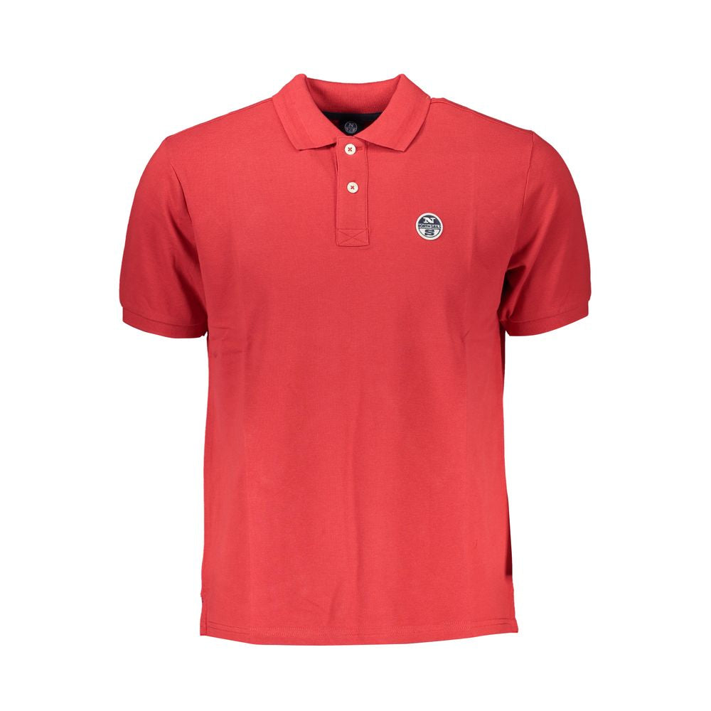 North Sails Red Cotton Polo Shirt