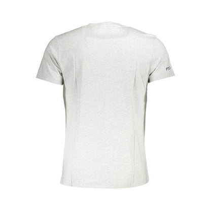 La Martina Gray Cotton Men T-Shirt