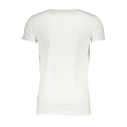 Cavalli Class White Cotton T-Shirt