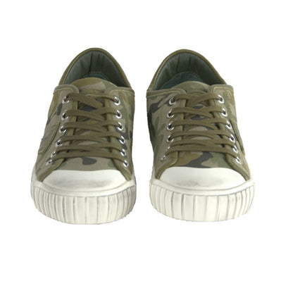 Philippe Model Gare LU Bandes Camou Vert Leather Sneakers