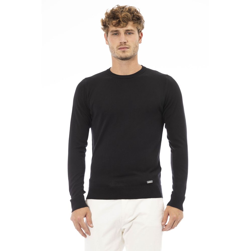 Baldinini Trend Black Modal Men Sweater