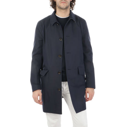 Aquascutum Blue Cotton Jacket