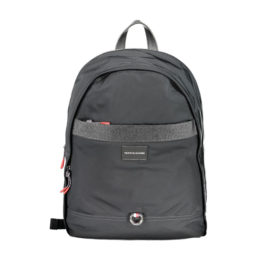 Tommy Hilfiger Black Polyester Backpack