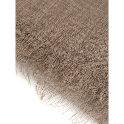 Tessitura di Novara Brown Cashmere Scarf