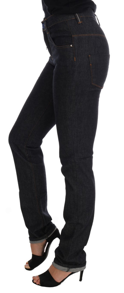 Costume National Sleek Dark Blue Super Slim Jeans