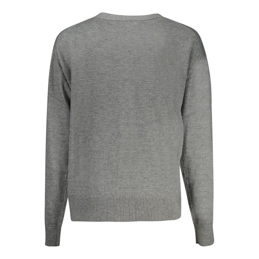 Guess Jeans Gray Polyester Sweater