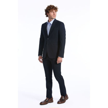 Baldinini Trend Blue Wool Suit