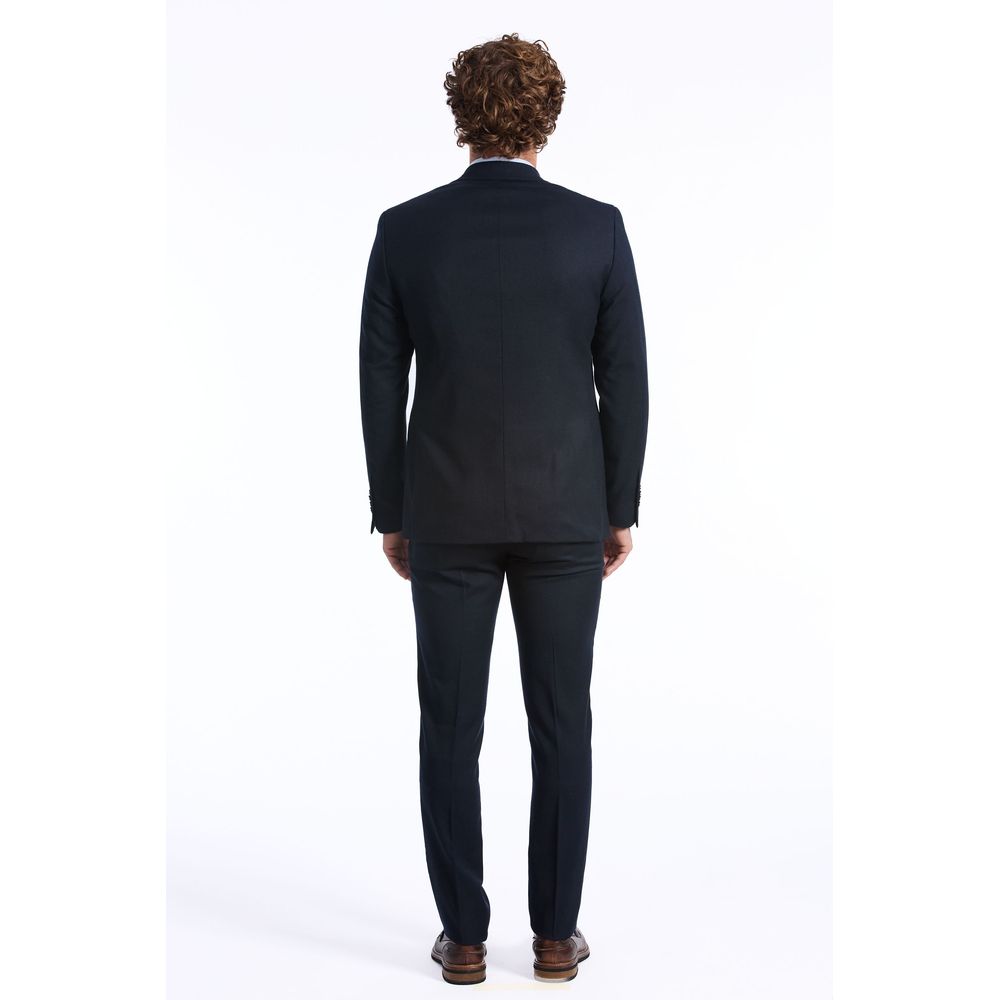 Baldinini Trend Blue Wool Suit