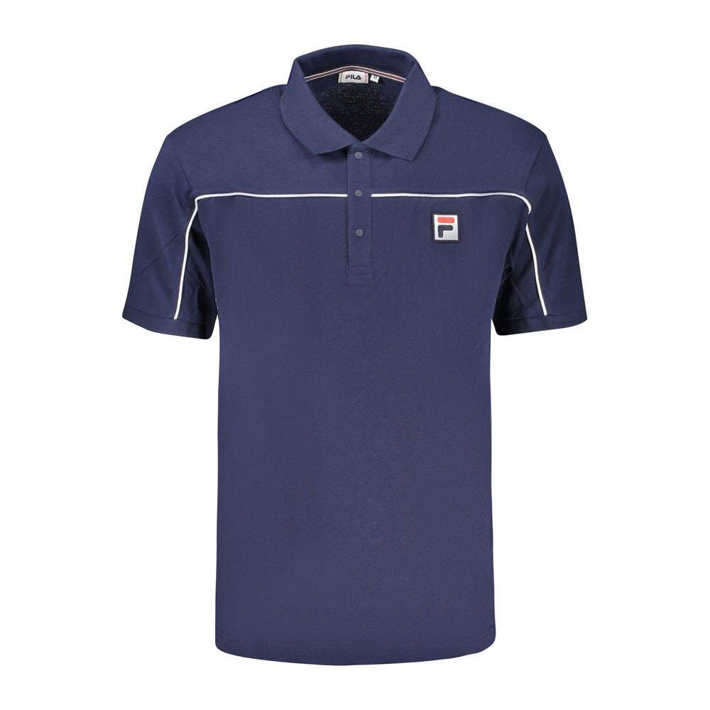 Fila Blue Cotton Polo Shirt