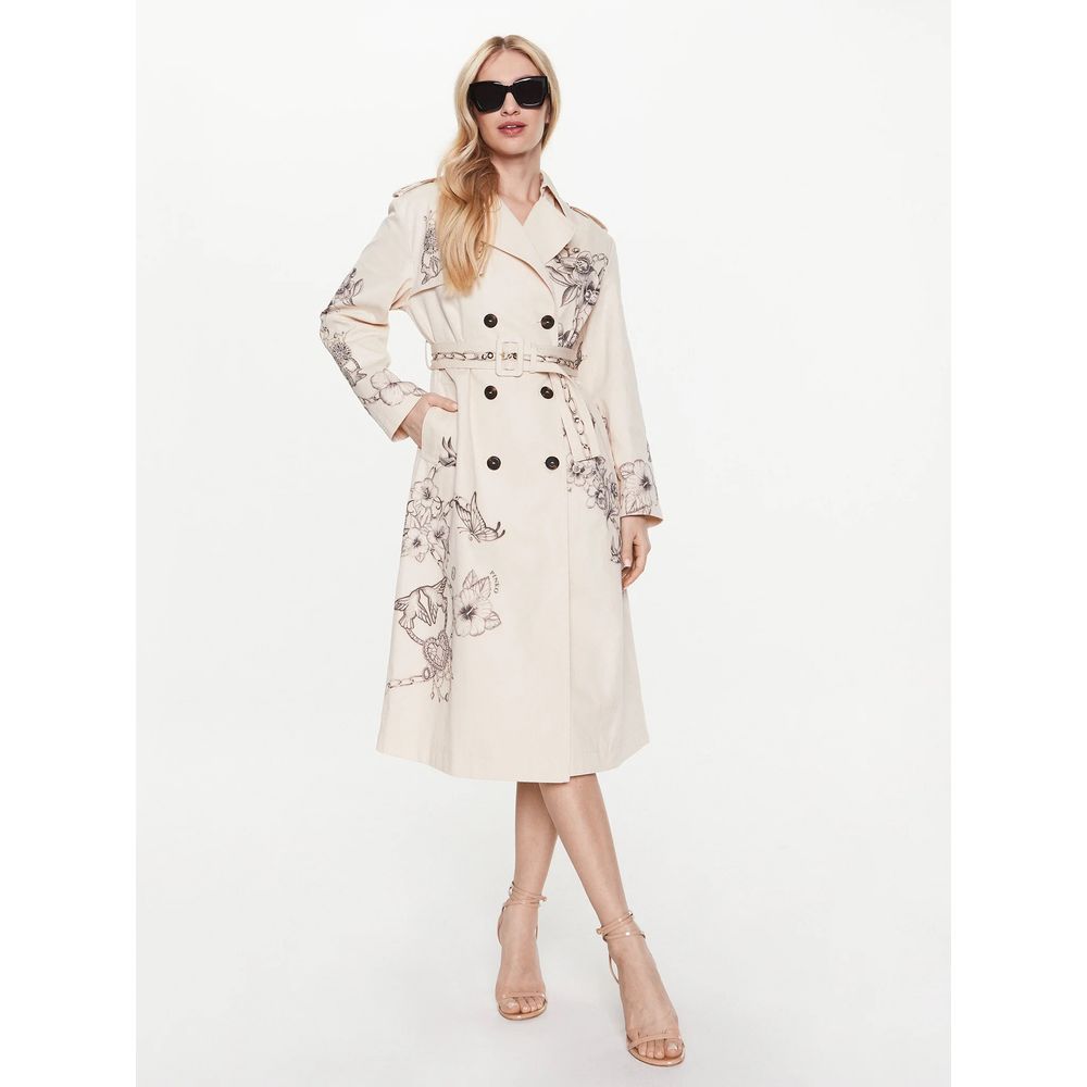 PINKO Beige Cotton Jackets & Coat