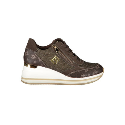 Laura Biagiotti Brown Polyester Sneaker