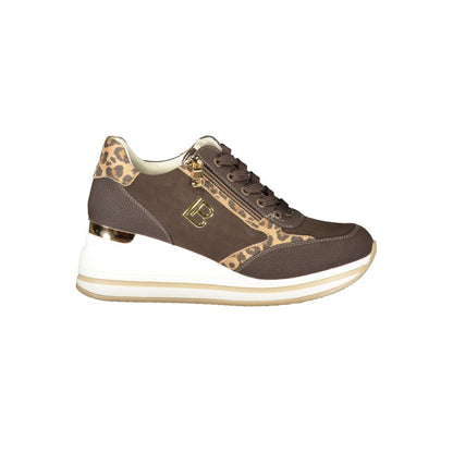 Laura Biagiotti Brown Polyester Sneaker