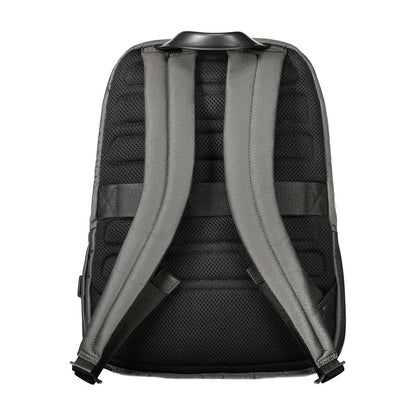 Piquadro Gray Polyester Backpack